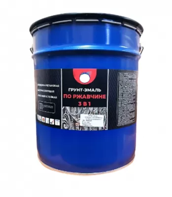Грунт-эмаль АУ 3в1 серая, 20 кг