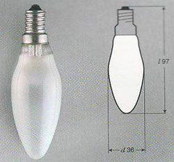 Лампа ДС МТ 40Вт Е14  208шт. в упаковке
